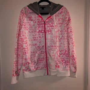 Under Armour breast cancer zip hoodie